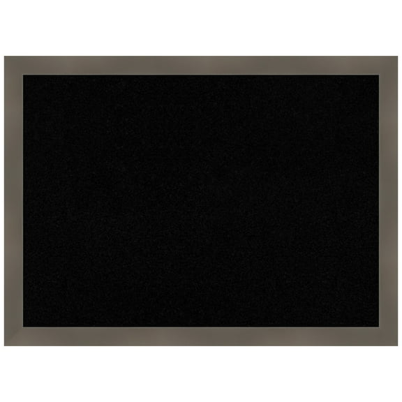 Amanti Art Black Cork Board Wood Framed Edwin Clay Grey Bulletin Board 30 in. x 22 in.