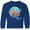 Royal Bue, variant on Inktastic Fort Lauderdale, Florida Swimming Sea Turtle with Bubbles Long Sleeve Youth T-Shirt
