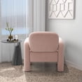 thumbnail image 6 of SEYNAR Mid-Century Modern Velvet Upholstered Accent Chair,Elephant Trunk Lounge Chair for Living Room(Pink), 6 of 6