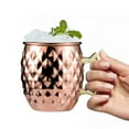 thumbnail image 6 of BLEEUS Moscow Mule Mug Stainless Steel Beer Cup Cocktail Mug Coffee Cup Kitchen Daily Supplies (Copper B), 6 of 9