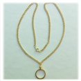 thumbnail image 4 of BeadExplosion Portamonedas Bisel Cuarto EE. UU. Collar de eslabones chapado en oro de 25 centavos Piezas del kit de cadena de 24 ", 4 of 5