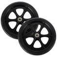 thumbnail image 1 of MesaSe 6” Rubber Replacement Wheels for Wheelchairs - 2 Pack, 1 of 6