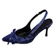 thumbnail image 2 of Wowcloth Women's Wide Width Pointed Toe Stiletto Heels – Comfortable Closed Toe Slingback Pumps for Versatile Spring Summer Fashion Wear, 2 of 9
