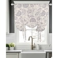thumbnail image 5 of Vintage Spring Floral Tie Up Curtains for Window, Thermal Insulated Balloon Shade Adjustable Rod Pocket Curtains Valance Panels for Kitchen Bathroom Cafe 52 x 63 Farmhouse Summer Botanical, 5 of 6