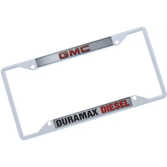 Eurosport Daytona GMC Duramax Metal Zinc Stainless Steel License Plate Frame