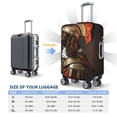thumbnail image 4 of Hirioo Medieval Knight Dog for Elasticity Suitcase Cover (No luggage Included) Durable Luggage Protector Fits 18-32 Inch Luggage-X-Large, 4 of 7