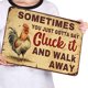 thumbnail image 2 of Placa Metal Vintage Pintura Hierro Rectangular Arte Pared Bar 40x30cm, 2 of 9