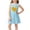 Blue, variant on Cethrio Girls' Summer Nightgowns, Sleeveless Graphic Comfy Mid-length Girls' Sleepwear Green Size 5-6 T