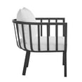 thumbnail image 4 of Modway Riverside Outdoor Patio Aluminum Armchair Set of 2 in Gray White, 4 of 8
