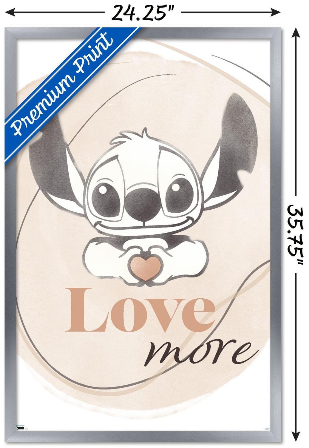 Disney Lilo and Stitch - Love More Wall Poster, 22.375" x 34"