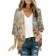 thumbnail image 2 of Cárdigan para mujer, chaquetas estampadas de moda, primavera y verano, chaquetas estampadas de manga 3/4, abrigos para mujer, 2 of 5