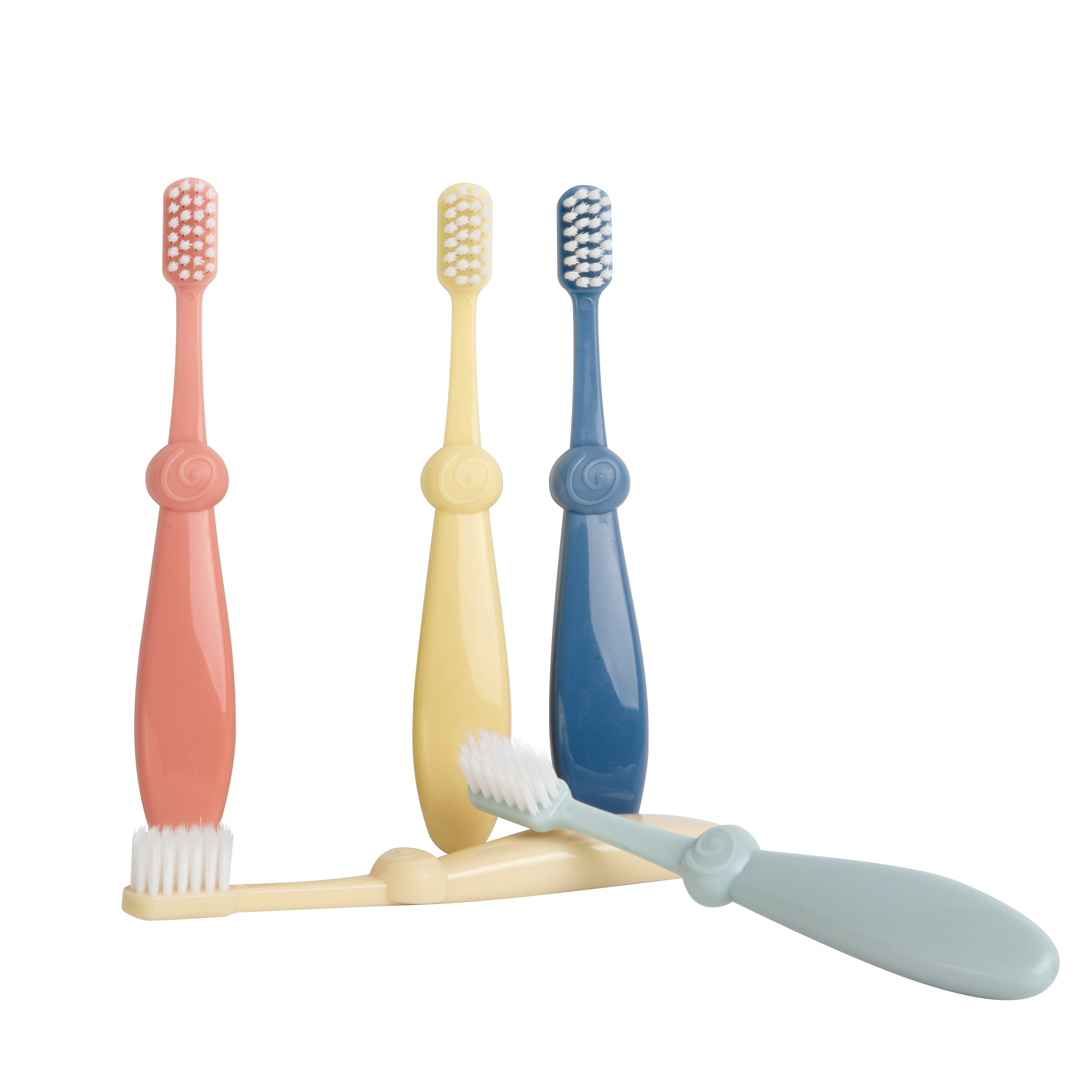 Bizzu Training Toothbrush Set, Infant & Toddler, 0-3 Years, Gentle on Sensitive Gums, 6 Count
