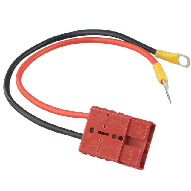12Awg 50Amp Battery Charging Connector Cable For Anderson Plug Extension Cord M8 Terminal 12Awg Waterproof Connector Cable