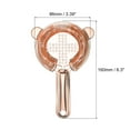 thumbnail image 2 of Cocktail Strainer, 1pack - Stainless Steel Bar Strainer for Drinks, Bar Tool for Bartender (Rose Gold, 160mm), 2 of 6