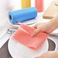 thumbnail image 5 of 1 Microfiber Cleaning Cloth Roll, Reusable Paper Towels Washable Roll, Tear Away Microfiber Towels, Ultra Absorbent, Lint Free Dish Rags for Kitchen, Window, Car, Shop(Red,7.48x7.48"), 5 of 8