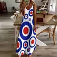 thumbnail image 2 of Varied mod target pattern Sleeveless Dress Long dresses women's clothing 2025 Dress, 2 of 5