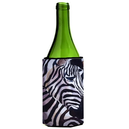 Zebra Wine Bottle - Zebra Head Wine Bottle Beverage Insulator Hugger JMK1198LITERK