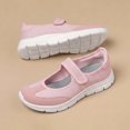 thumbnail image 3 of YOURDIARY Womens Mary Jane Walking Shoes Breathable Mesh Hook and Loop Non-Slip Casual Sneakers, 3 of 7