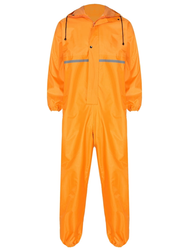 新品 ラッセルノ RAIN JUMP SUITS サイズ 6 オレンジ Vintage big size brown × orange × green shell print rayon