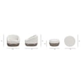 thumbnail image 6 of Willow 2pc Upholstered Woven Patio Armchair Set with Ottoman, Wheat Beige Axroma Olefin, 6 of 7