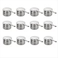 thumbnail image 1 of Paquete de 12 Portacombustibles de Acero Inoxidable, Portacombustibles con Tapa, para de Calentamiento, Buffet y Barbacoa., 1 of 5