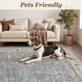 thumbnail image 6 of SIXHOME 5'x7' Area Rugs for Living Room Washable Rugs Carpet Vintage Traditional Rugs for Bedroom Dinning Room Office Soft Non Slip Large Area Rug Retro Home Decor Blue, 6 of 7