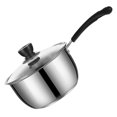 thumbnail image 1 of Milk Pot Mini Chocolate Clear Pots for Cooking Stainless Steel Sauce Pan with Lid Soup, 1 of 6