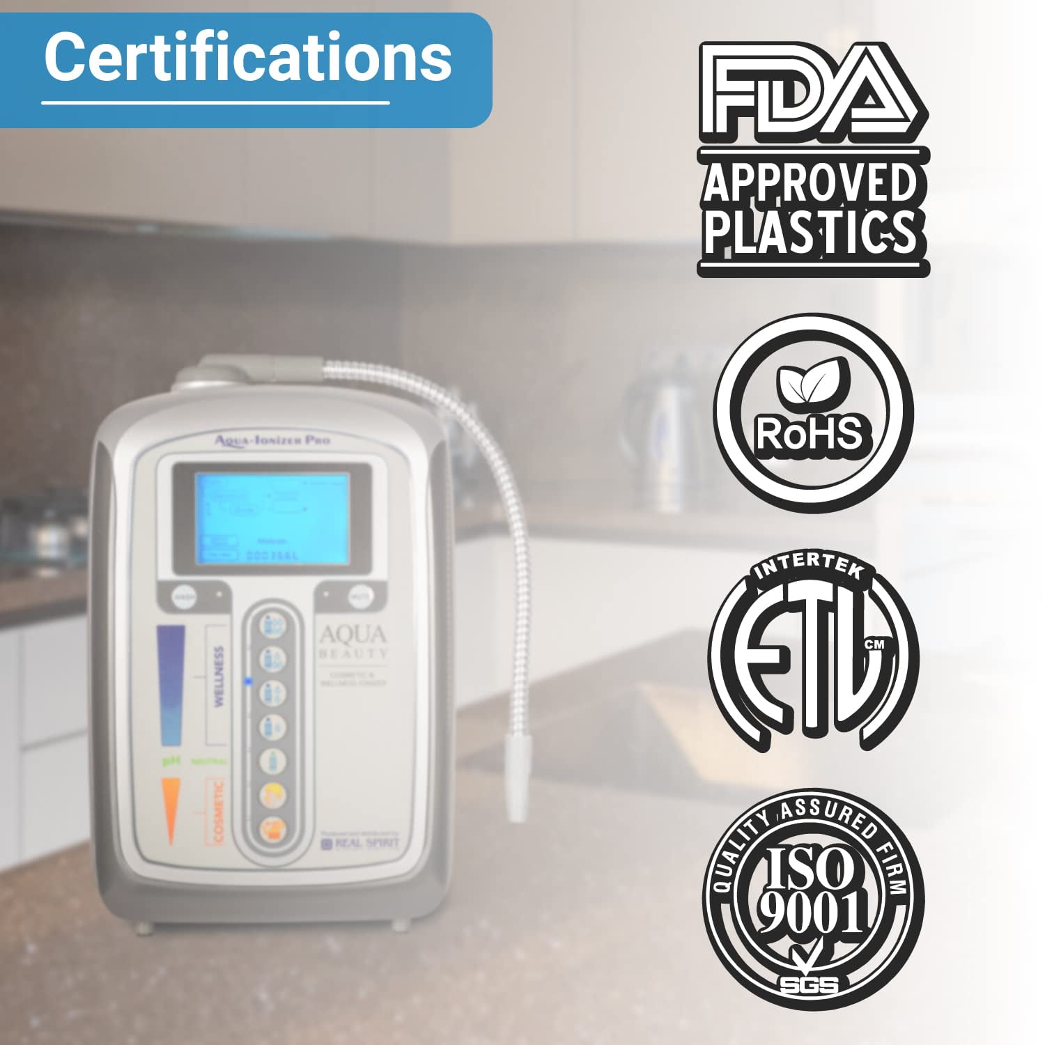 Aqua Ionizer Deluxe | Water Ionizer | 7 Water Settings | Home