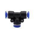 thumbnail image 1 of keepw 10pcs/set Durable Pneumatic Tube Connectors For High Pressure Resistance Easy Installation Good Sealing Quick Hose T-tee PE 6【 Ordinary 6mm, 1 of 6