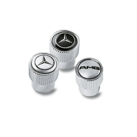 Mercedes Benz Tire Valve Stem Cap - Silver