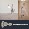 thumbnail image 5 of 4-Piece Bathroom Hardware Accessory Set Brushed Nickel, Wall Mounted Bath Accessory, Towel Rack Set Includes 25″ Towel Bar + Towel Ring + Toilet Paper Holder + Multi-Purpose Towel Hook, 5 of 9