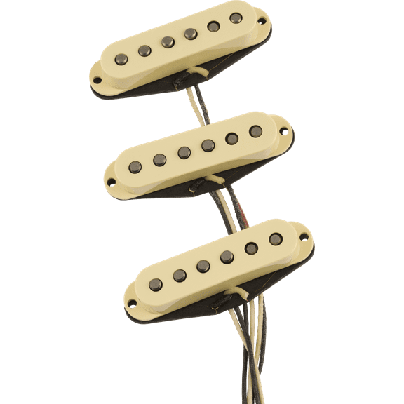 Fender Pure Vintage '61 Stratocaster Single Coil Pickup Set, Aged White