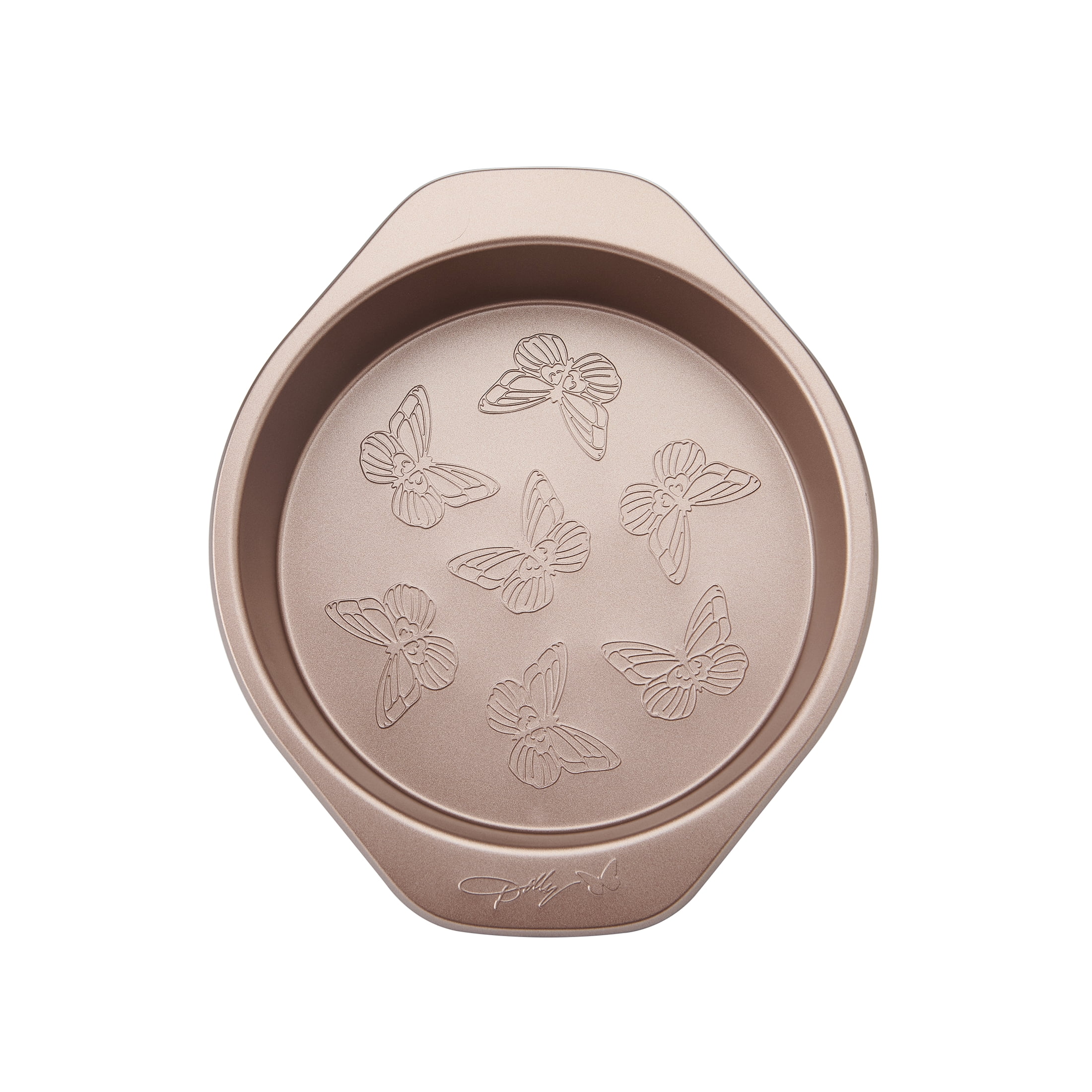 Dolly Parton Butterfly Stamp 9" Carbon Steel Round Non-Stick Cake Pan