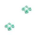 thumbnail image 1 of ZheElen 50pieces DIY Crafts Made Easy With Fabric In Multiple Colors Realistic Appearance Fiber Wide Application Soft Texture Cyan 4.5cm 2Set, 1 of 6