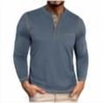 thumbnail image 1 of Chbgutlmr Shirts for Men Button Long Sleeve Slim Fitting Comfy Fall Casual Work Office Shirts Tops Pockets, 1 of 8