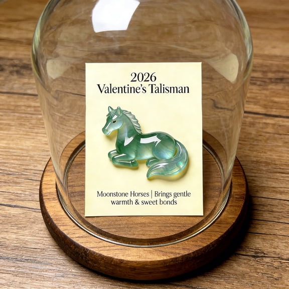 Crystal Horse Figurine, Year of the Horse 2026 Gifts, Clear Amethyst Green Horses Statue With Card, Good Luck Mascot Ornaments, New Year Zodiac Desk Decor, Symbol of Strength Wisdom & Success