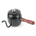 thumbnail image 1 of Cafetera de acero inoxidable para el hogar, tetera de goteo para café, tetera de pico largo de 500 ml, color negro., 1 of 11