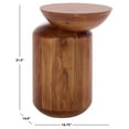 thumbnail image 4 of Safavieh Masew Modern Wood Free From End Table, Walnut, 4 of 9
