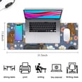 thumbnail image 5 of Long Mouse Pads for Desk,Dachshund and Flower Desk Mats on Top Of Desks, Desk Mouse Pad Extra Large with 3mm Non-Slip Base and Stitched Edge for Gaming,Office,Work,Home 31.5"x11.8", 5 of 6