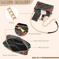 thumbnail image 3 of FORMRS Women Crossbody Purse with Chain Strap Vegan Leather Shoulder Handbag, Green Stars Abstract, 3 of 7