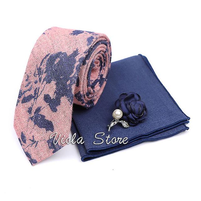 Pañuelo de bolsillo para hombre con estampado floral rosa | Conjunto de pañuelo de bolsillo con estampado floral - Nuevo y popular pañuelo de algodón con estampado floral