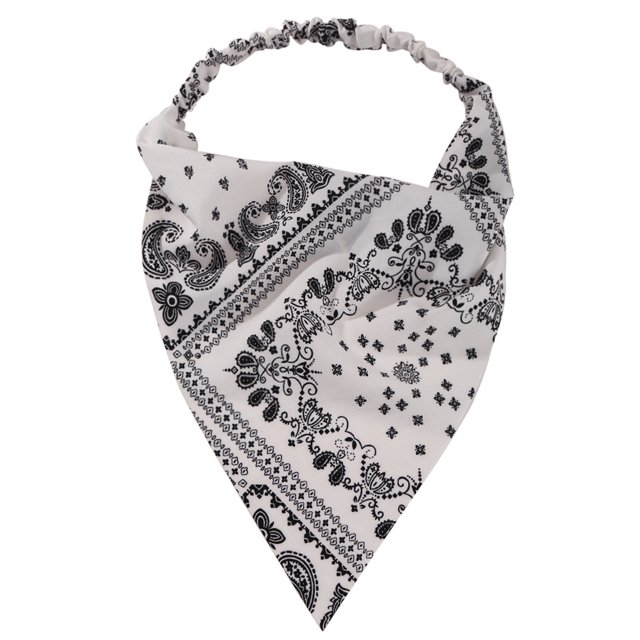 1 pieza de pañuelos de pelo de gasa con estampado Floral para el pelo, diadema elástica Wmkox8yii fajkfhkj3876