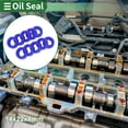 thumbnail image 2 of Anillo de Sello de Aceite Universal Unique Bargains Labio UN Sello de Eje Rotativo 14x22x8mm Alta Presión TPU Azul 10 Pcs, 2 of 7