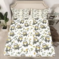 thumbnail image 2 of Castle Fairy Cute Animal Sloth Full Size Sheets,Cartoon Woodland Wildlife Bed Sheets, 2 of 7