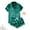 Green, variant on Xunmmm Womens Satin Pajamas Sets Short Sleeve Button Down Shirt and Short Set Sleepwear 2 Piece Shorts Set Loungewear