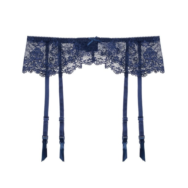 Ropa interior de encaje elástico, falda, liga, lencería, calzoncillos, calcetines para mujer
