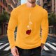 thumbnail image 4 of Ceisia Men Casual Fashion Print Round Neck Pullover Long Sleeve Sweatshirt Gift, 4 of 6
