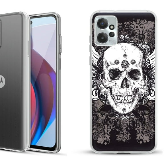 OneToughShield ® Compatible with Motorola Moto G Power 5G 2023 Fashion Phone Case - Grunge Skull