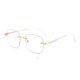 thumbnail image 3 of Gafas sin montura para mujeres con miopía Se pueden equipar gafas sin montura para caras grandes Gafas pequeñas anti-luz azul, 3 of 6