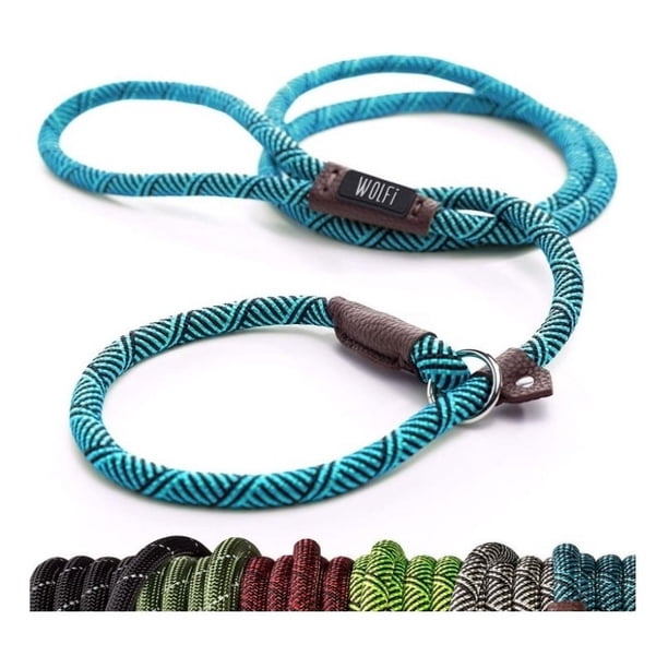 Wolfi Correa Para Perro Resistente Cómoda Entrenamiento Color Azul